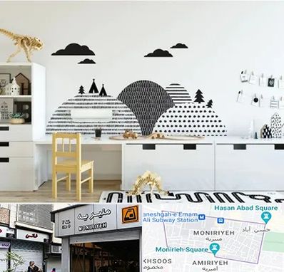 فروش برچسب دیواری در منیریه 