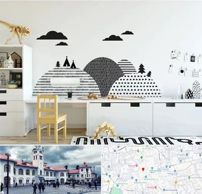 فروش برچسب دیواری در میدان شهرداری رشت 