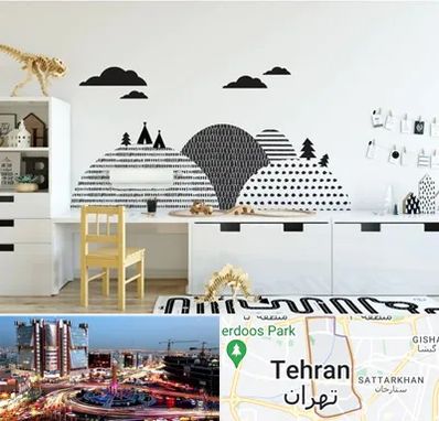 فروش برچسب دیواری در صادقیه 