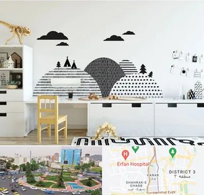 فروش برچسب دیواری در ونک 