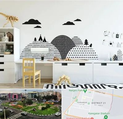 فروش برچسب دیواری در تهرانسر 