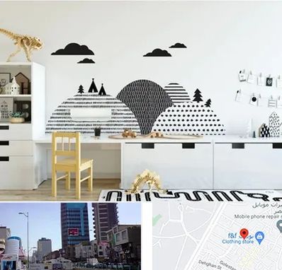 فروش برچسب دیواری در چهارراه طالقانی کرج 