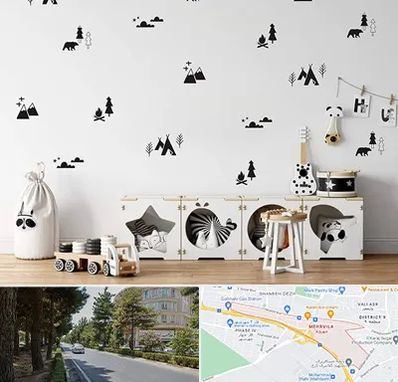 فروش استیکر دیواری در مهرویلا کرج 