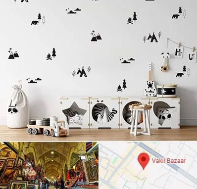 فروش استیکر دیواری در بازار وکیل شیراز