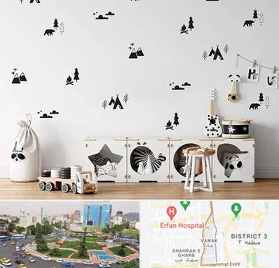 فروش استیکر دیواری در ونک 