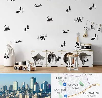 فروش استیکر دیواری در قیطریه 
