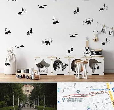 فروش استیکر دیواری در بلوار معلم رشت 