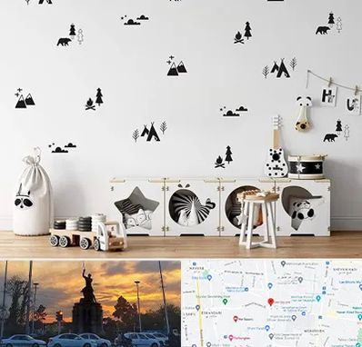 فروش استیکر دیواری در میدان حر 