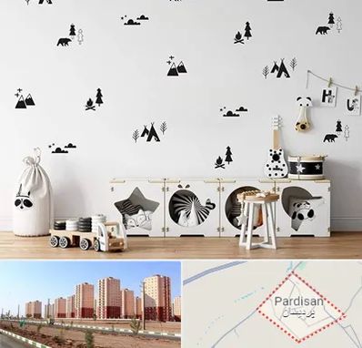 فروش استیکر دیواری در پردیسان قم