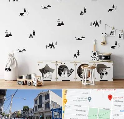 فروش استیکر دیواری در افسریه 