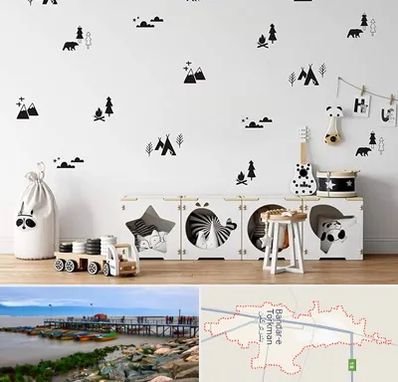 فروش استیکر دیواری در بندر ترکمن