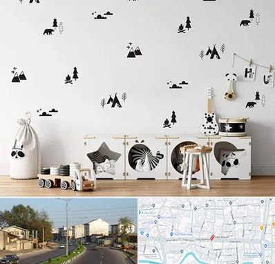 فروش استیکر دیواری در ضیابری رشت 