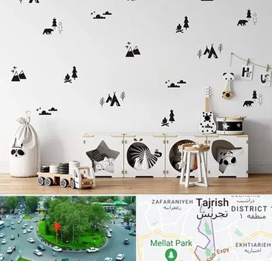 فروش استیکر دیواری در تجریش 