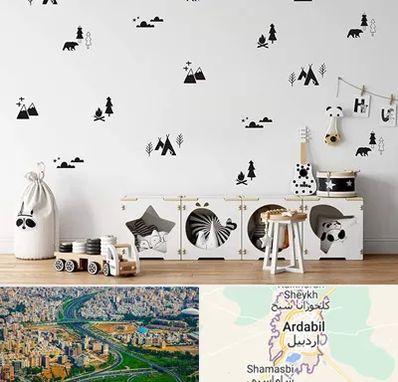 فروش استیکر دیواری در اردبیل