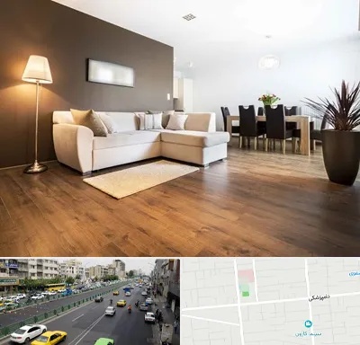 فروشگاه پارکت در خیابان دامپزشکی