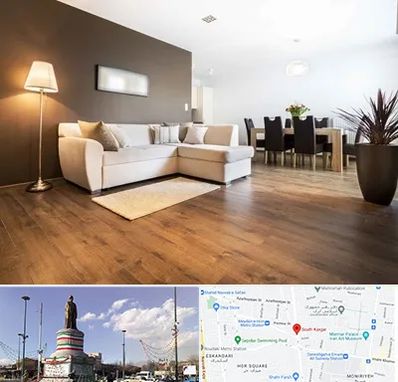 فروشگاه پارکت در کارگر جنوبی 