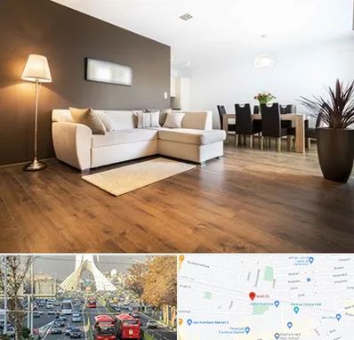 فروشگاه پارکت در خیابان آزادی 