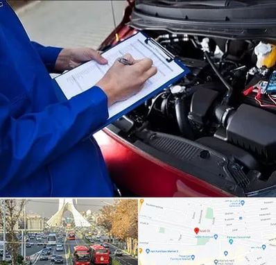 کارشناسی خودرو در خیابان آزادی