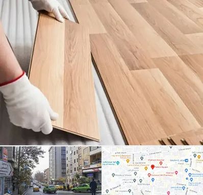 نصاب پارکت لمینت و چوبی در فاطمی 