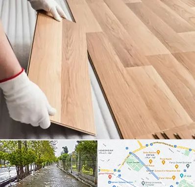 نصاب پارکت لمینت و چوبی در خیابان ارم شیراز 