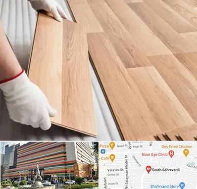 نصاب پارکت لمینت و چوبی در سهروردی 
