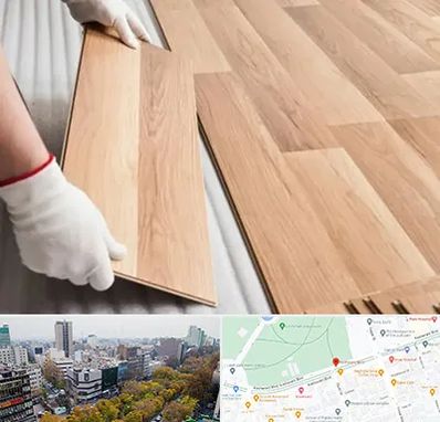 نصاب پارکت لمینت و چوبی در بلوار کشاورز 