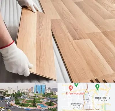 نصاب پارکت لمینت و چوبی در ونک 