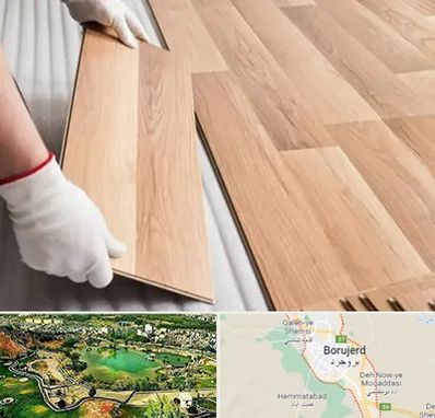 نصاب پارکت لمینت و چوبی در بروجرد