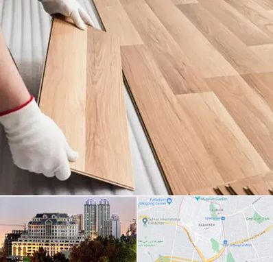 نصاب پارکت لمینت و چوبی در فرشته 