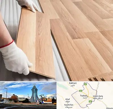 نصاب پارکت لمینت و چوبی در تایباد