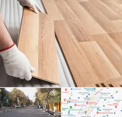 نصاب پارکت لمینت و چوبی در شریعتی 