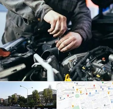 مکانیکی در میدان کاج