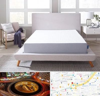 تعویض تشک کهنه با نو در میدان ولیعصر 