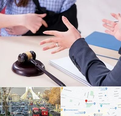 وکیل مواد مخدر در خیابان آزادی 