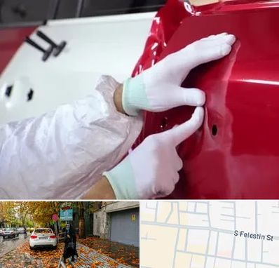 صافکاری در خیابان فلسطین