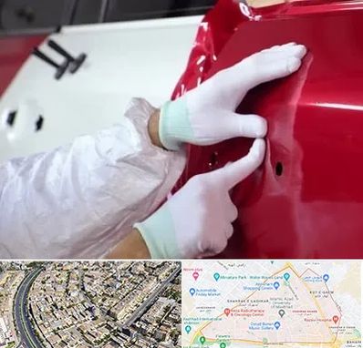 صافکاری در شهرک غرب مشهد