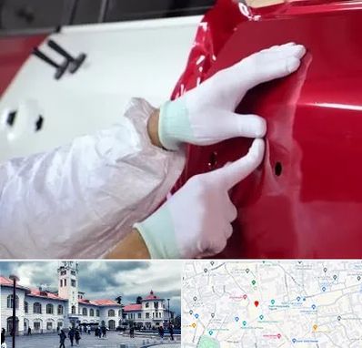 صافکاری در میدان شهرداری رشت