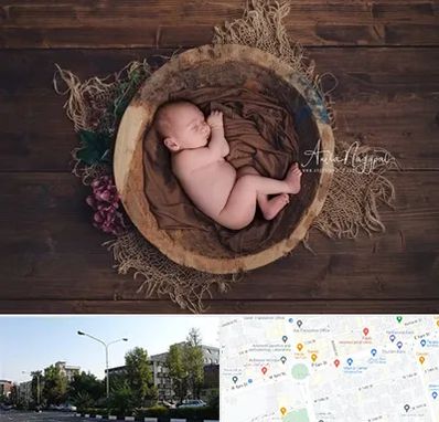 عکاسی نوزاد در میدان کاج 