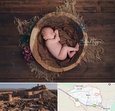 عکاسی نوزاد در بم