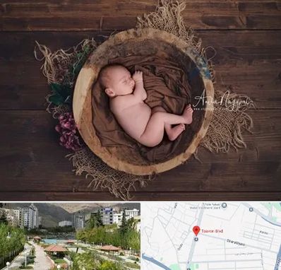 عکاسی نوزاد در بلوار تعاون
