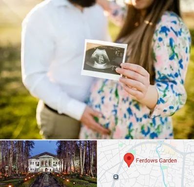 عکاسی بارداری در باغ فردوس