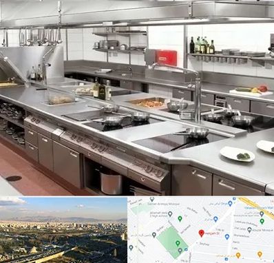 تجهیزات آشپزخانه صنعتی در هنگام 
