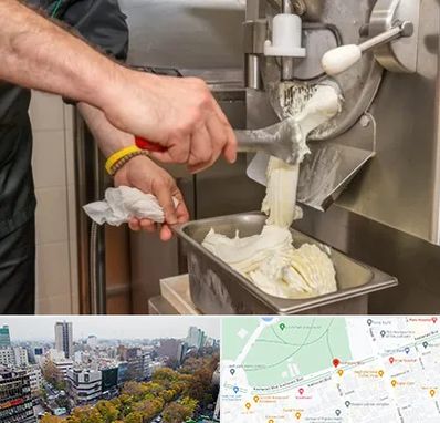 دستگاه بستنی ساز صنعتی در بلوار کشاورز 