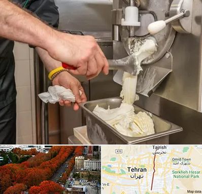 دستگاه بستنی ساز صنعتی در ولیعصر 