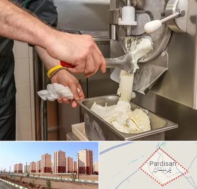 دستگاه بستنی ساز صنعتی در پردیسان قم