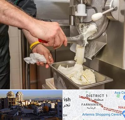 دستگاه بستنی ساز صنعتی در فرمانیه 