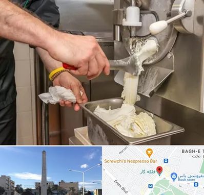 دستگاه بستنی ساز صنعتی در فلکه گاز شیراز 