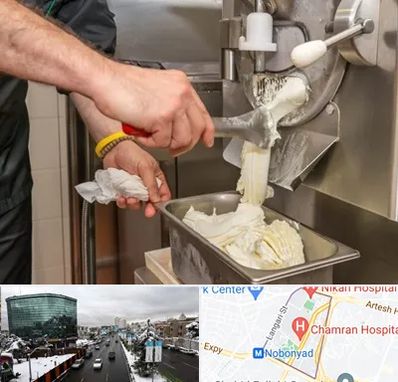 دستگاه بستنی ساز صنعتی در اقدسیه 