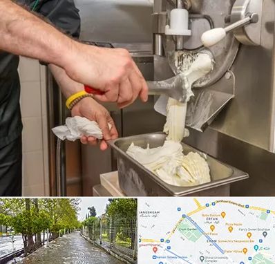 دستگاه بستنی ساز صنعتی در خیابان ارم شیراز 