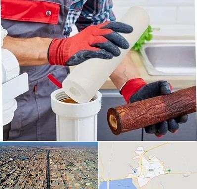 تعویض فیلتر تصفیه آب در بندر ماهشهر